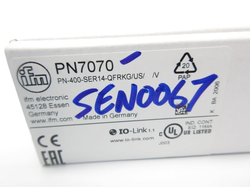 IFM EFECTOR PN-400-SER14-QFRKG/US/V PN7070 18-30VDC NSMP