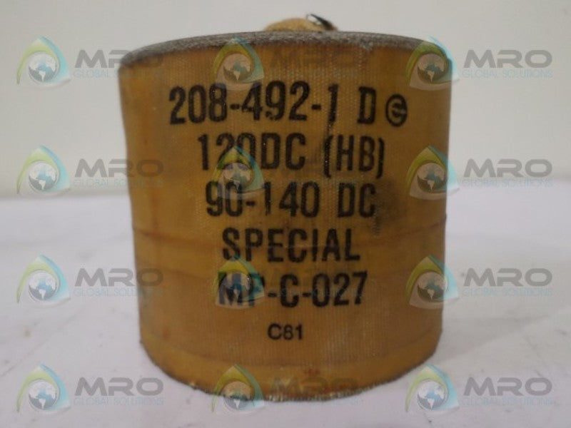 ASCO 208-492-1D COIL 120VDC  UNMP