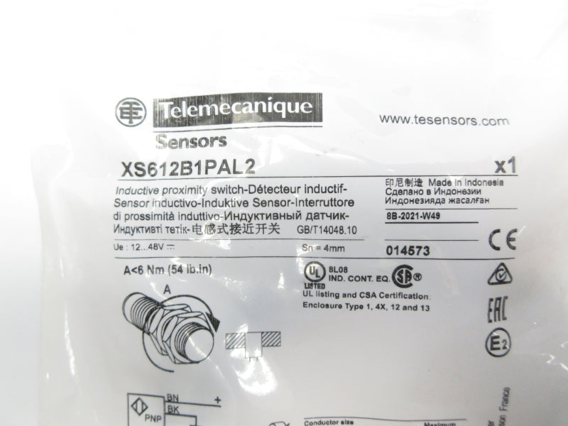 TELEMECANIQUE XS612B1PAL2 12-48V NSMP