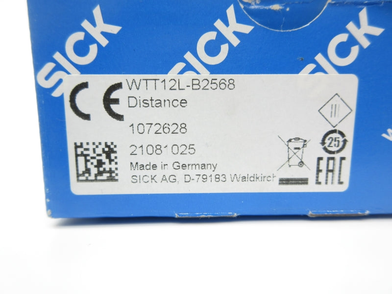 SICK WTT12L-B2568 1072628 10-30VDC NSMP