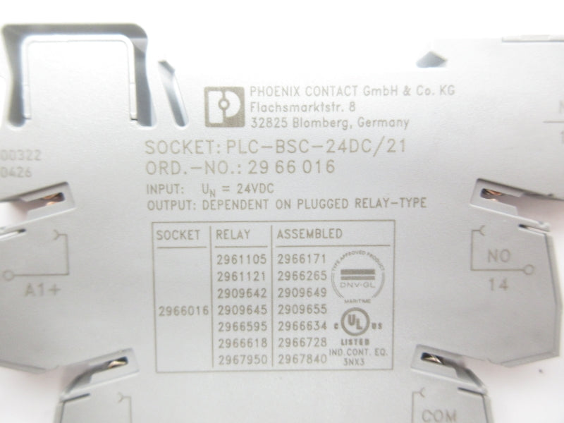 PHOENIX CONTACT PLC-BSC-24DC/21 2966016 24VDC NSNP