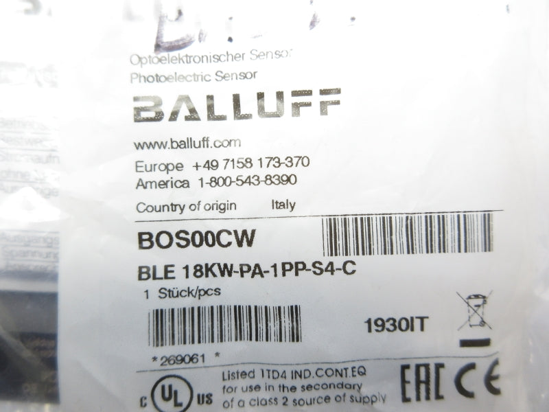BALLUFF BLE18KW-PA-1PP-S4-C BOS00CW NSMP