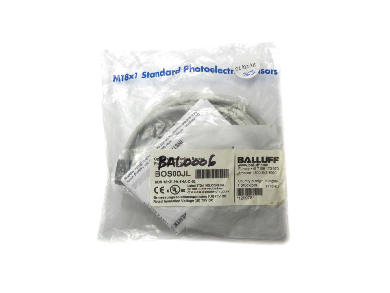 BALLUFF BOS18KF-PA-1HA-C-02 BOS00JL NSMP