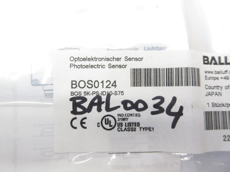 BALLUFF BOS5K-PS-ID10-S75 BOS0124 NSMP