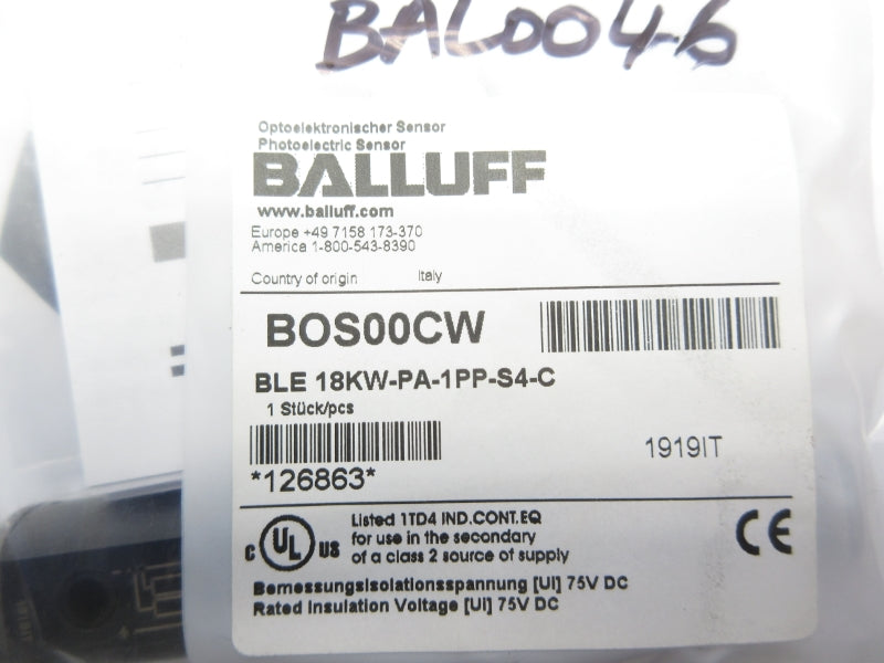BALLUFF BLE18KW-PA-1PP-S4-C BOS00CW NSMP