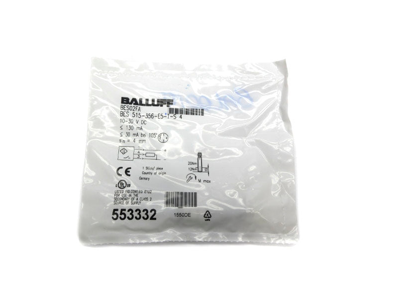BALLUFF BES515-356-E5-T-S4 BES02FA 10-30VDC NSMP