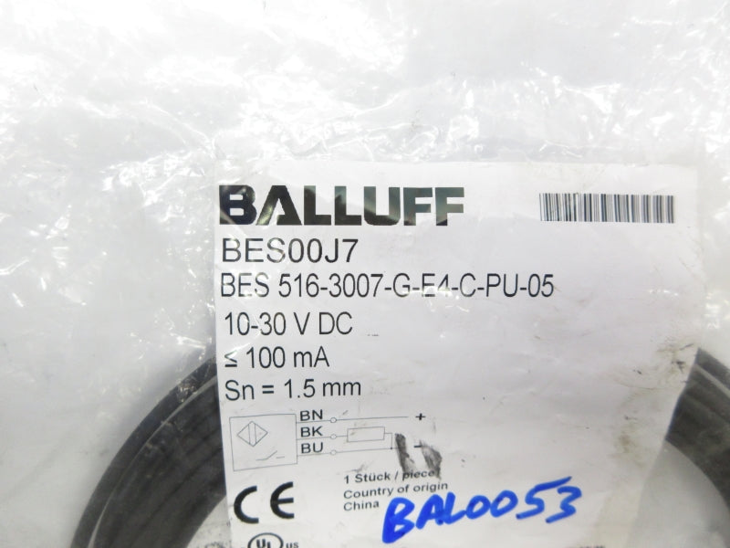 BALLUFF BES516-3007-G-E4-C-PU-05 BES00J7 10-30VDC NSMP