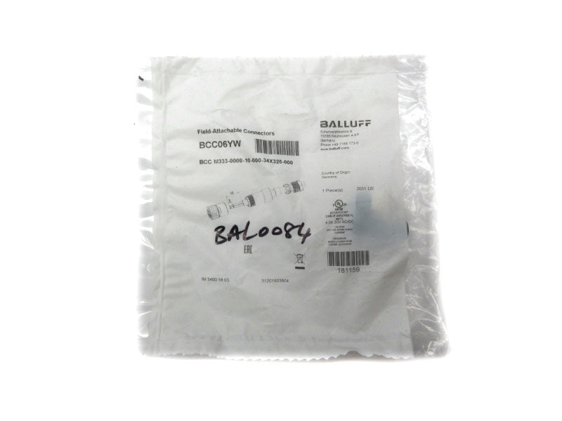BALLUFF BCCM333-0000-10-000-34X325-000 BCC06YW 30VAC/DC 4.0A NSMP