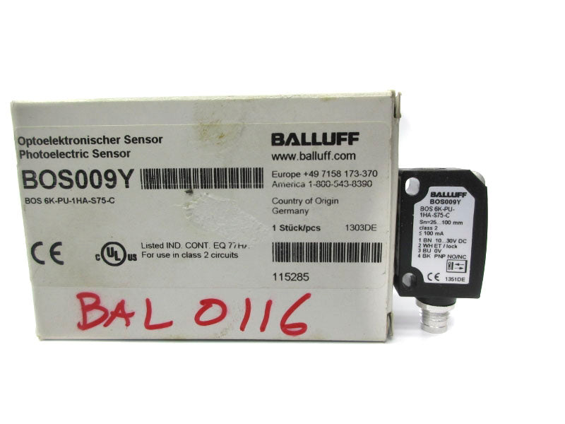 BALLUFF BOS6K-PU-1HA-S75-C BOS009Y 10-30VDC NSMP