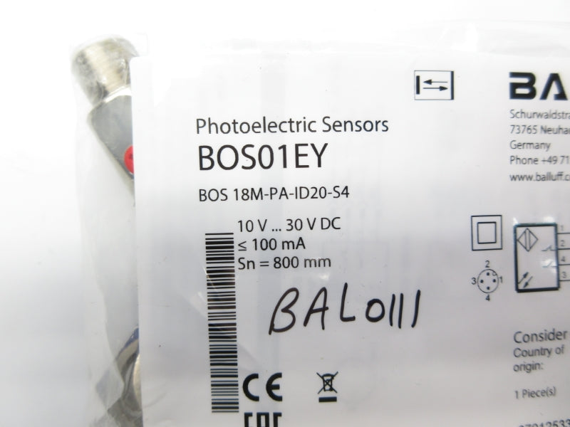 BALLUFF BOS18M-PA-ID20-S4 BOS01EY 10-30VDC NSMP
