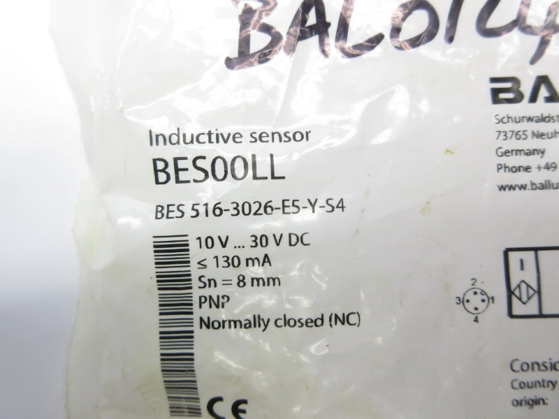 BALLUFF BES516-3026-E5-Y-S4 BES00LL 10-30VDC NSMP