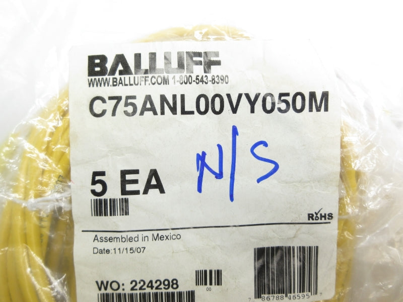 BALLUFF C75ANL00VY050M (PKG OF 5) NSMP