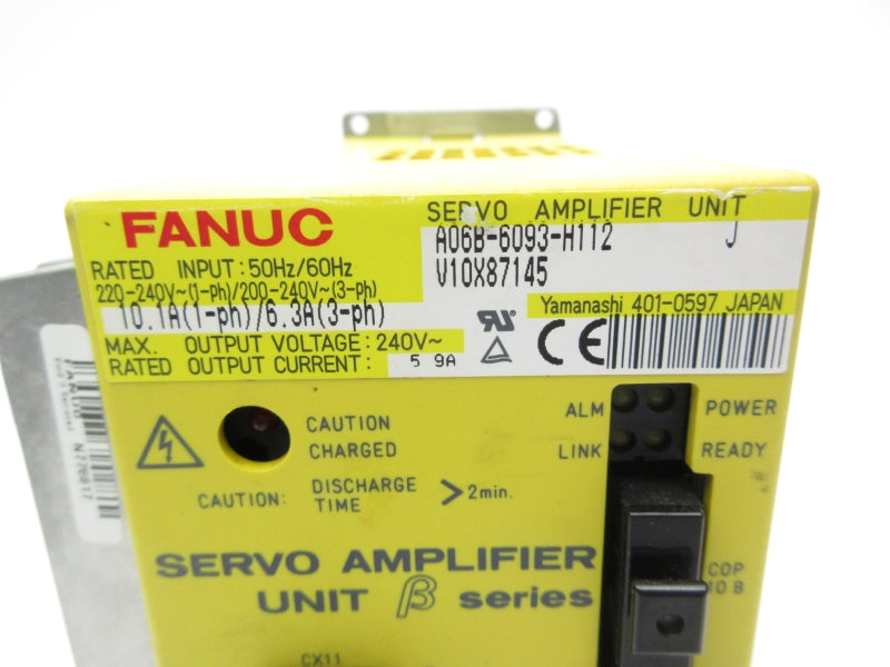 FANUC A06B-6093-H112 220-240V 10.1/6.3A NSNP