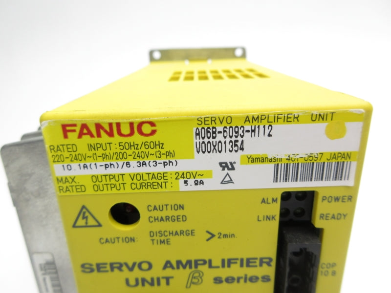 FANUC A06B-6093-H112 220-240V 6.3A UNMP