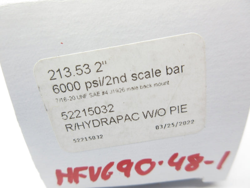 HYDRAPAC 52215032 6000PSI 2" NSMP