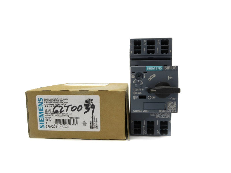 SIEMENS 3RV2011-1FA20 3.5-5.0A NSMP