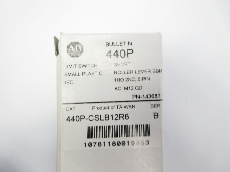 ALLEN BRADLEY 440P-CSLB12R6 SER. B 240V 3A (WH) NSMP