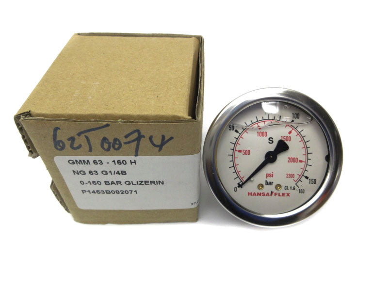 HANSA FLEC GMM63-160H NG63G1/4B 0-2300PSI NSMP