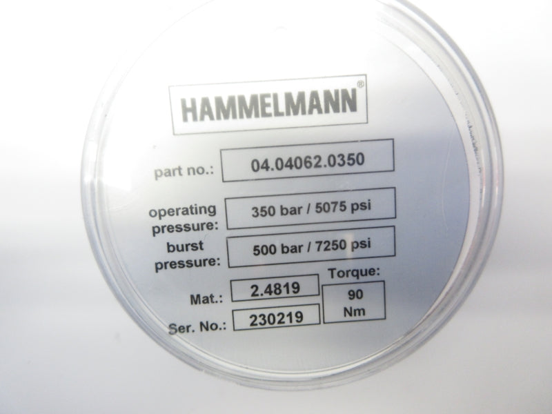 HAMMELMANN 04.04062.0350 7250PSI NSMP