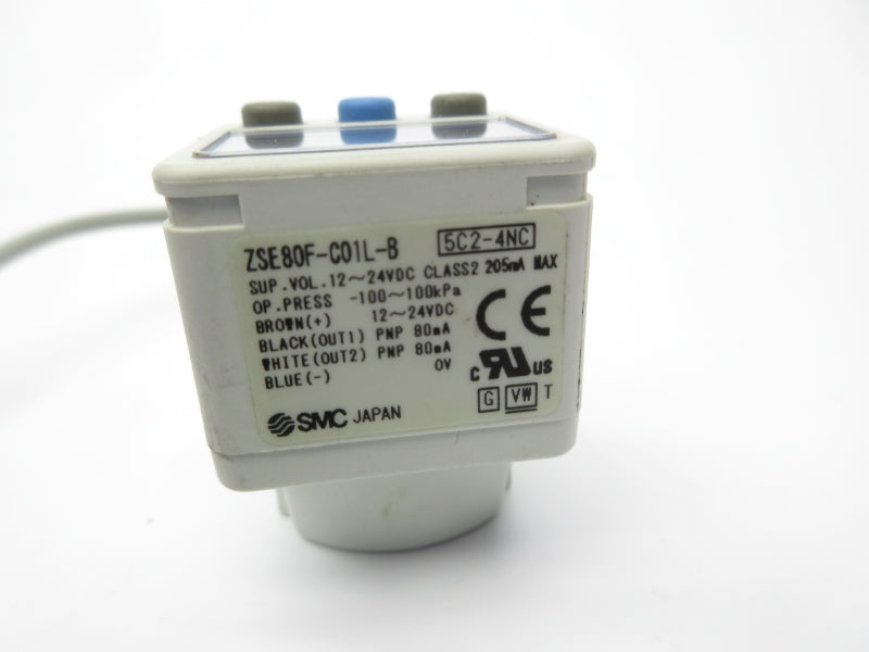 SMC ZSE80F-C01L-B 12-24VDC NSNP