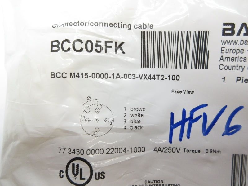 BALLUFF BCCM415-0000-1A-003-VX44T2-100 BCC05FK 250V 4A NSMP