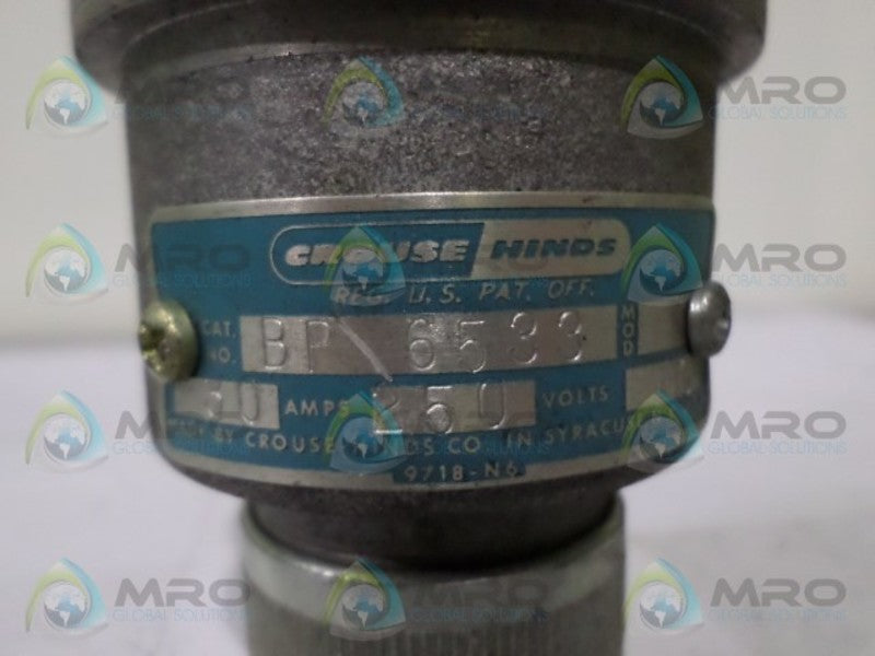 CROUSE-HINDS BP6533 RECEPTACLE PLUG  NSNP