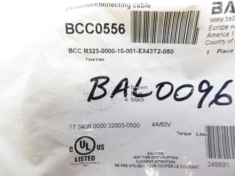 BALLUFF BCCM323-0000-10-001-EX43T2-050 BCC0556 60V 4A NSMP