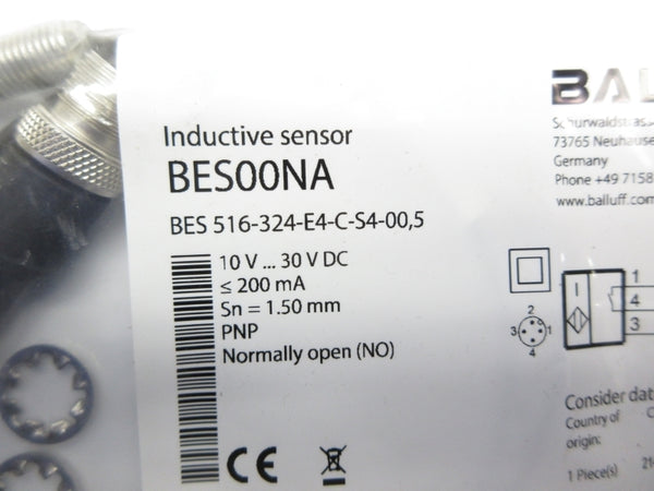 BALLUFF BES516-324-E4-C-S4-00,5 BES00NA 10-30VDC NSMP