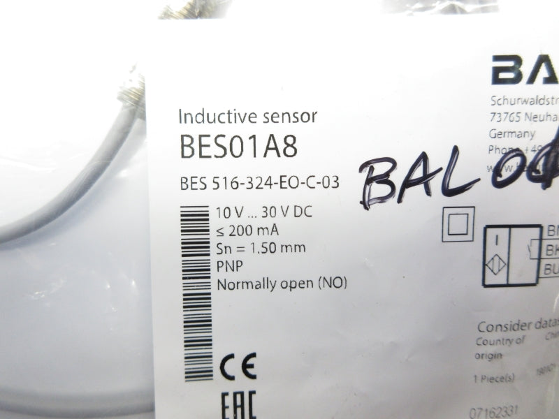 BALLUFF BES516-324-EO-C-03 BES01A8 10-30VDC NSMP