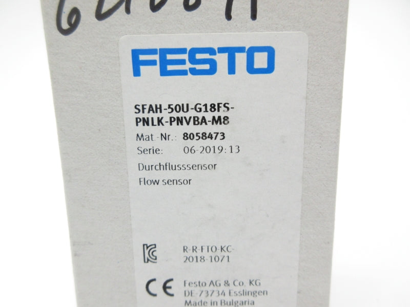 FESTO SFAH-50U-G18FS-PNLK-PNVBA-M8 8058473 24V NSMP
