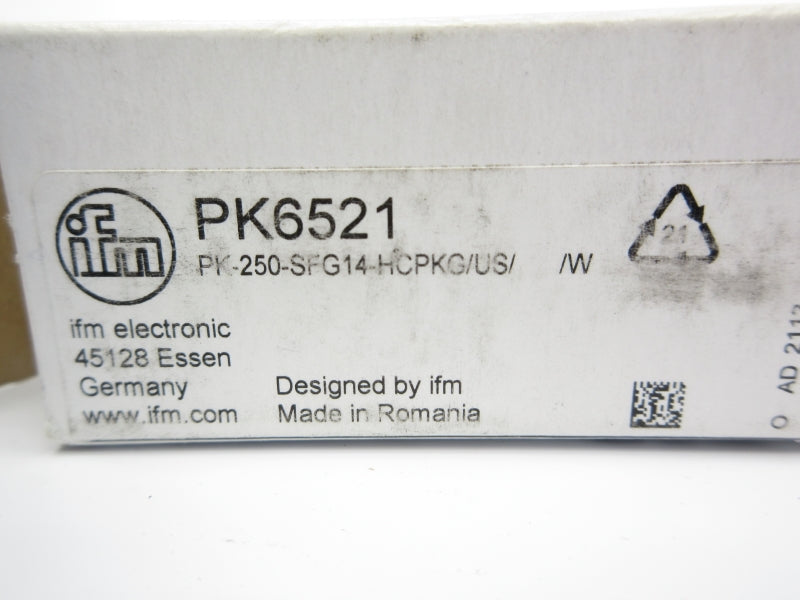 IFM EFECTOR PK-250-SFG14-HCPKG/US/W PK6521 9.6-32VDC NSMP