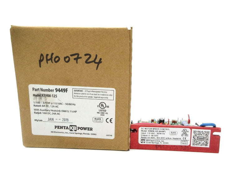 KB ELECTRONICS KBMM-125 9449F 115VAC NSMP