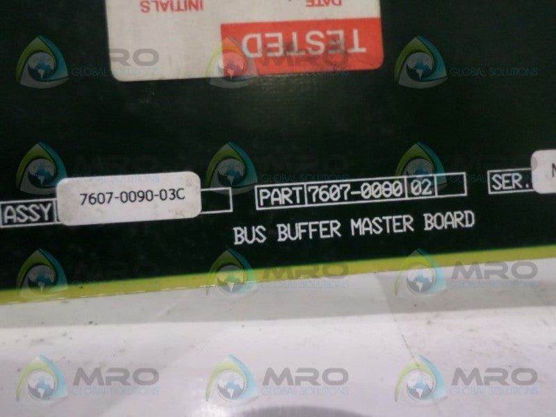 CROSFIELD ELECTRONIC 7607-0000-02 BUS BUFFER MASTER BOARD  UNMP