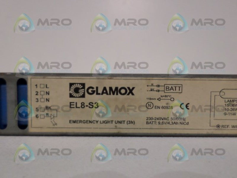 GLAMOX EL8-S3  UNMP