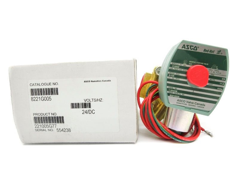 ASCO 8221G005 24VDC 5-125PSI 3/4" NSMP