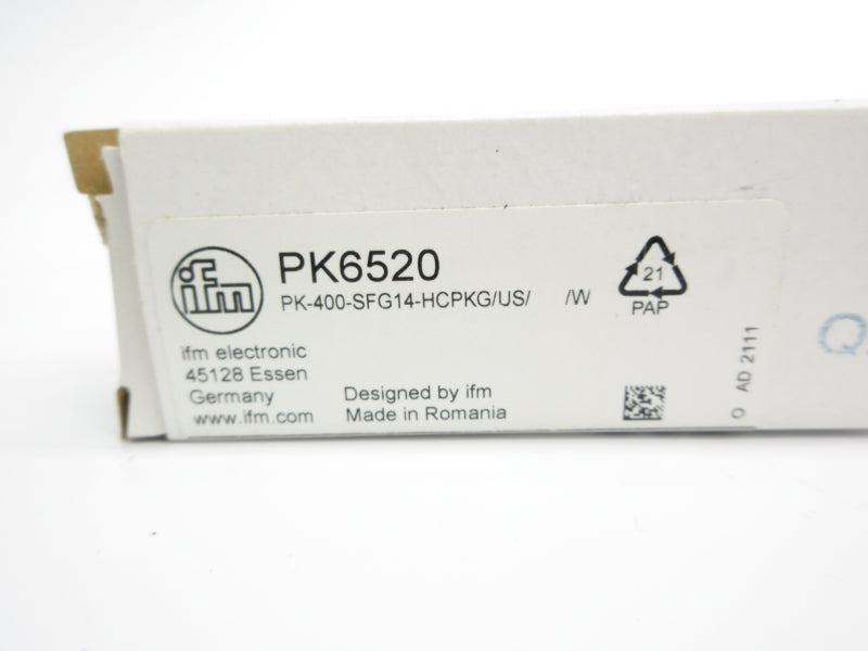 IFM EFECTOR PK-400-SFG14-HCPKG/US/W PK6520 9.6-32VDC NSMP
