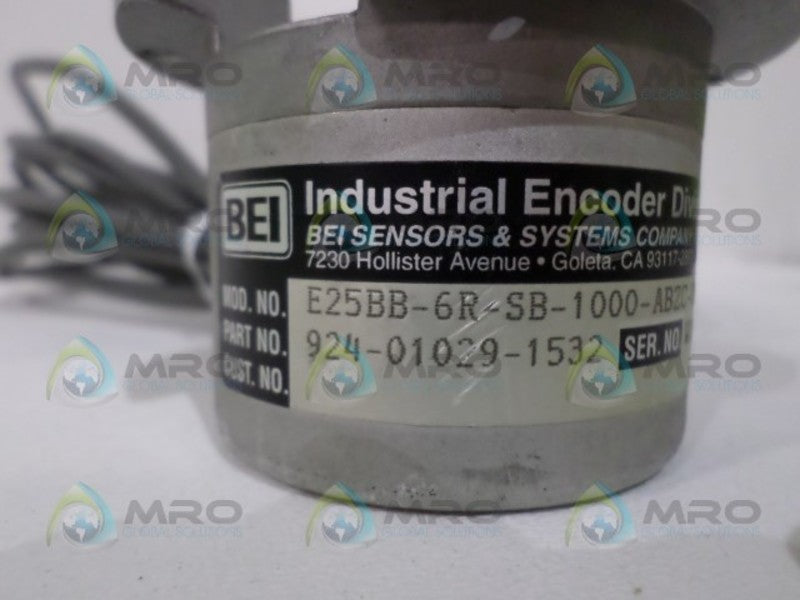 BEI INDUSTRIES E25BB-6R-SB-1000-ABZC-8830-LED-SC240-S ENCODER  UNMP