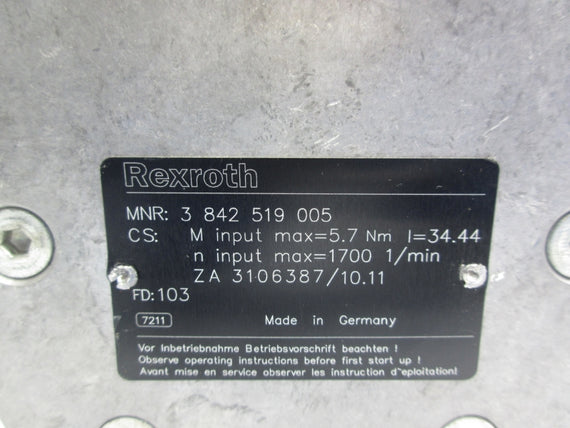 REXROTH 3842519005 NSNP