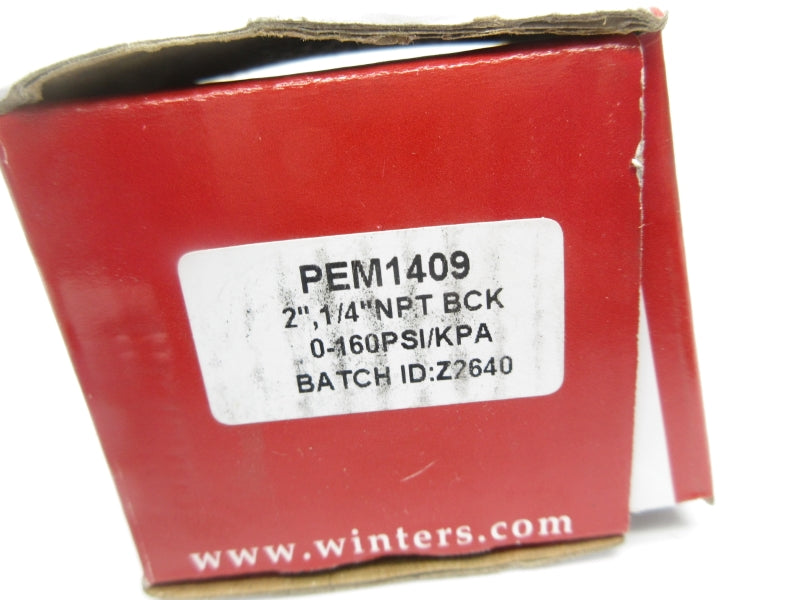 WINTERS PEM1409 0-160PSI 2" NSMP