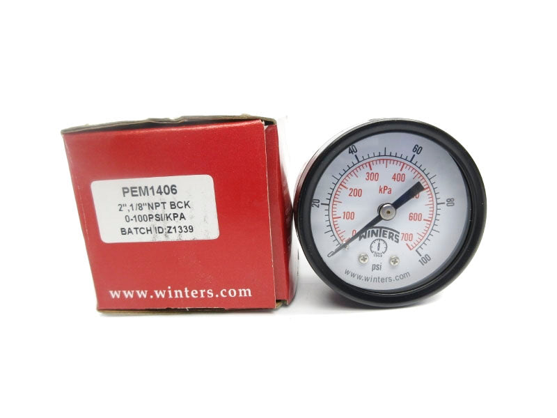 WINTERS PEM1406 0-100PSI 2" NSMP