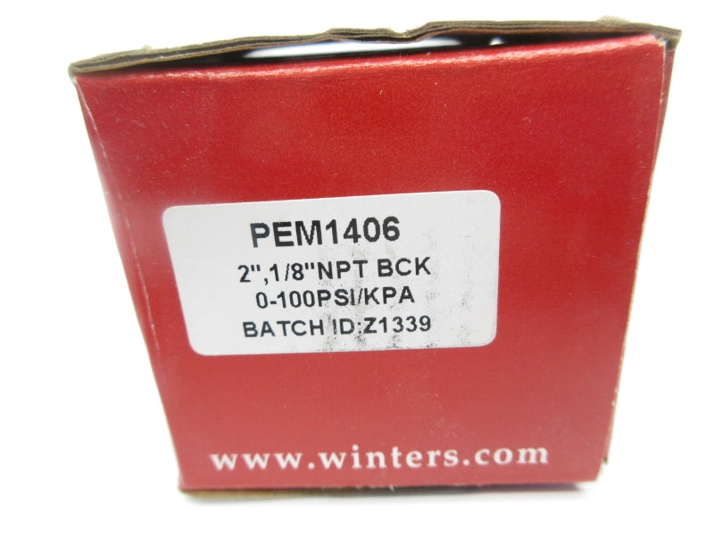 WINTERS PEM1406 0-100PSI 2" NSMP