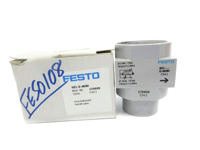 FESTO HEL-D-MINI 170690 240PSI NSMP