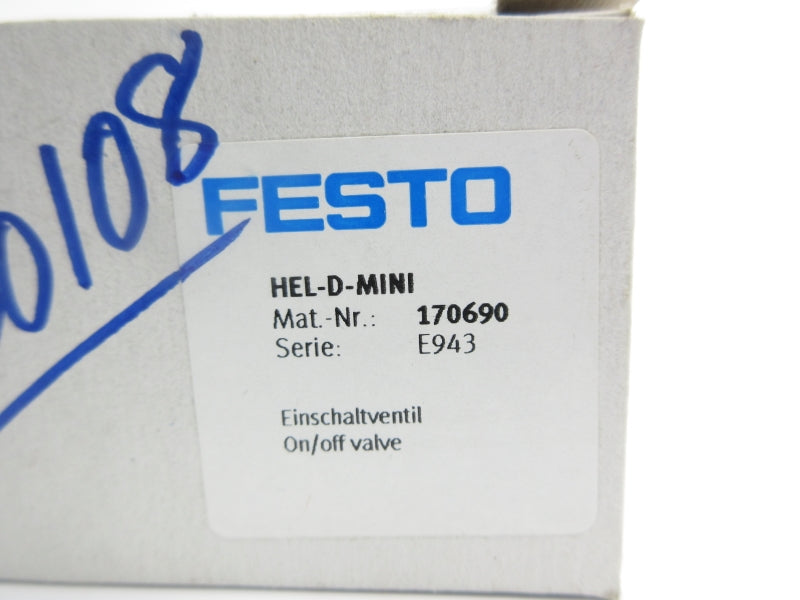 FESTO HEL-D-MINI 170690 240PSI NSMP