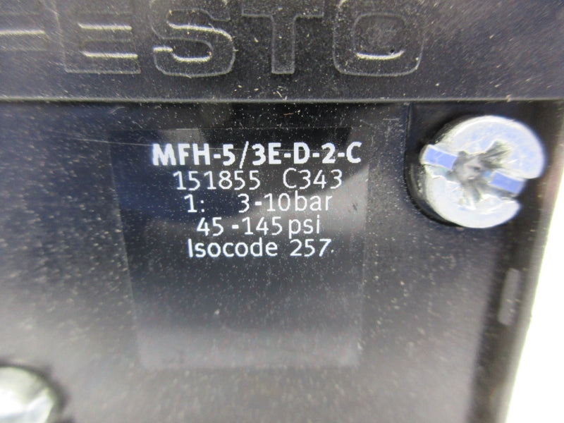 FESTO MFH-5/3E-D-2-C 151855 45-145PSI NSNP