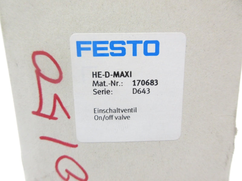FESTO HE-D-MAXI 170683 240PSI NSMP