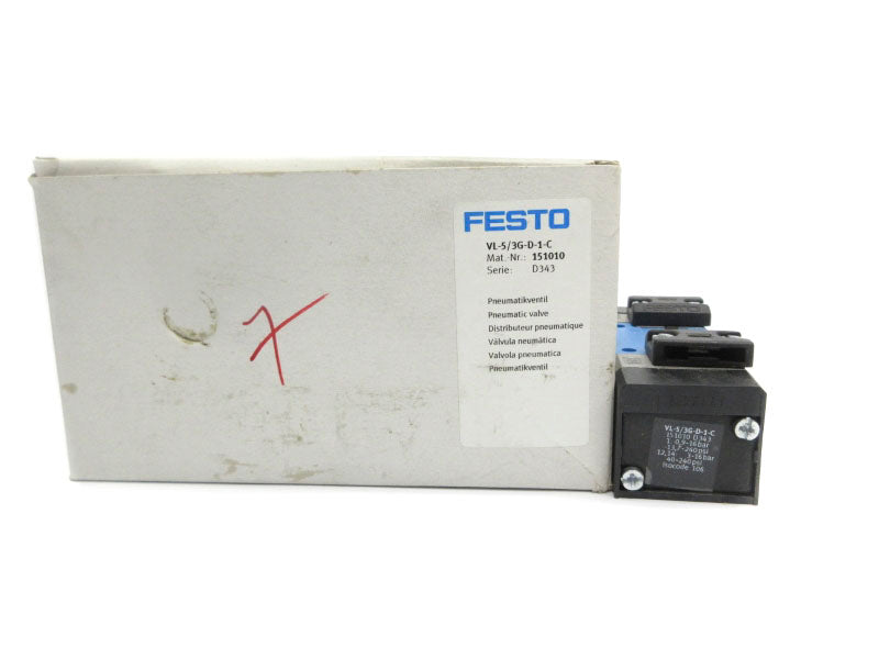 FESTO VL-5/3G-D-1-C 151010 40-240PSI NSMP