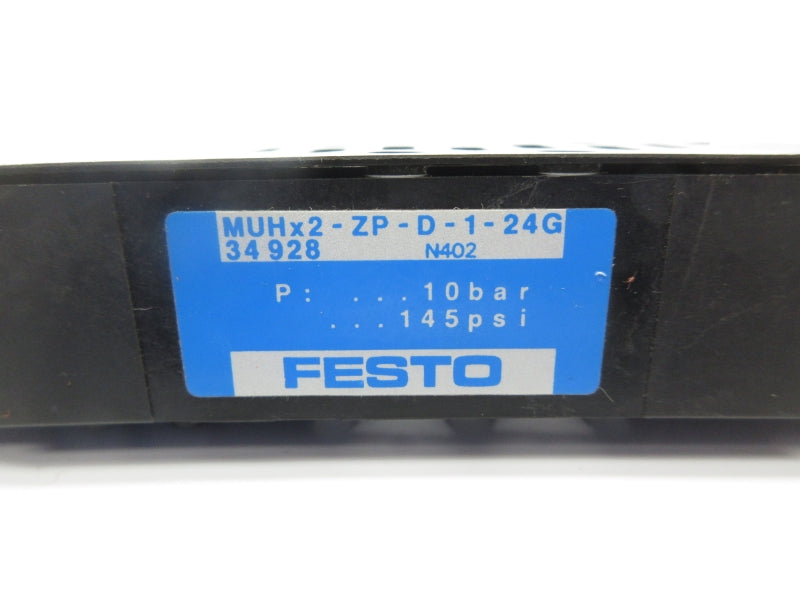 FESTO MUHX2-ZP-D-1-24G 34928 20.4-26.4VDC 145PSI NSNP