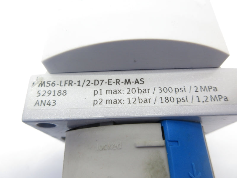 FESTO MS6-LFR-1/2-D7-E-R-M-AS 529188 300PSI UNMP