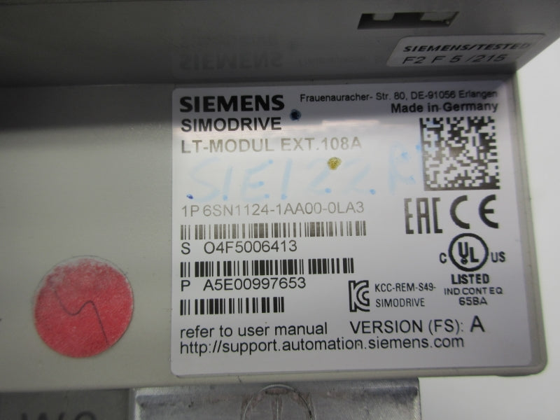 SIEMENS 6SN1124-1AA00-0LA3 UNMP