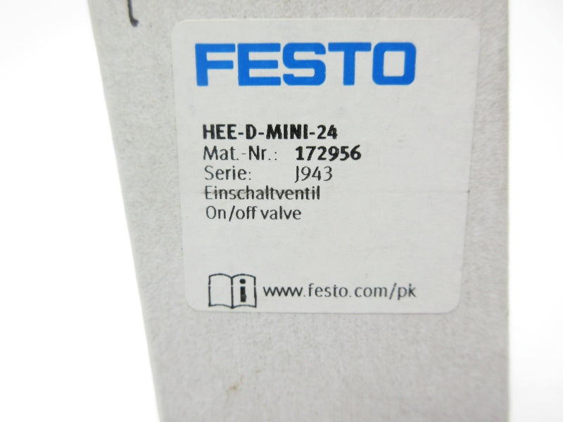FESTO HEE-D-MINI-24 172956 240PSI NSMP